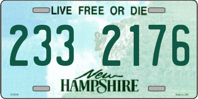 NH license plate 2332176