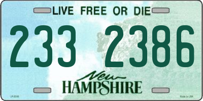 NH license plate 2332386