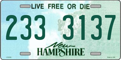 NH license plate 2333137