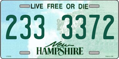 NH license plate 2333372
