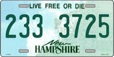 NH license plate 2333725