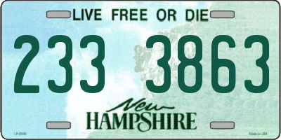 NH license plate 2333863