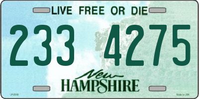 NH license plate 2334275