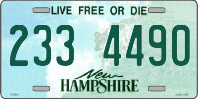 NH license plate 2334490