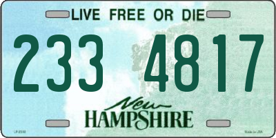 NH license plate 2334817