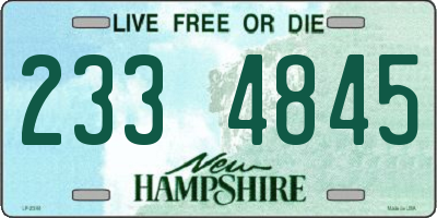 NH license plate 2334845