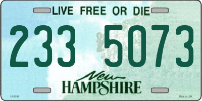 NH license plate 2335073