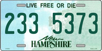 NH license plate 2335373