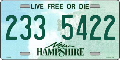 NH license plate 2335422