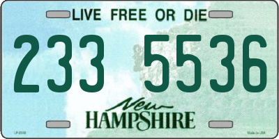 NH license plate 2335536