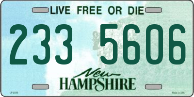 NH license plate 2335606