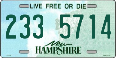 NH license plate 2335714