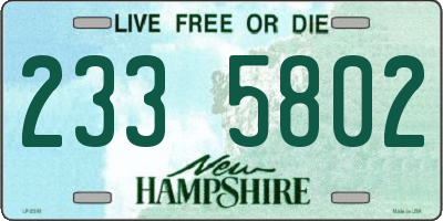NH license plate 2335802