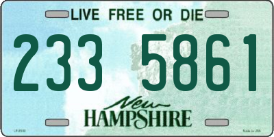 NH license plate 2335861