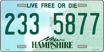 NH license plate 2335877