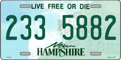 NH license plate 2335882