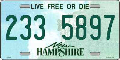 NH license plate 2335897