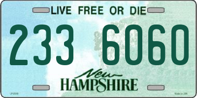 NH license plate 2336060
