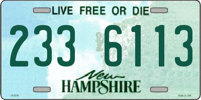 NH license plate 2336113
