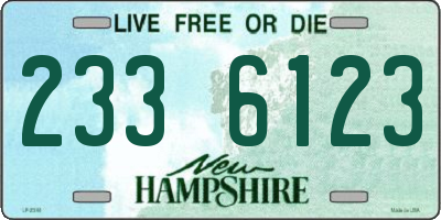 NH license plate 2336123