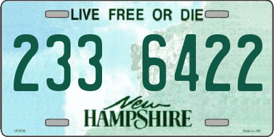 NH license plate 2336422