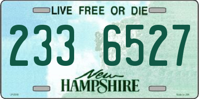 NH license plate 2336527