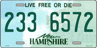 NH license plate 2336572