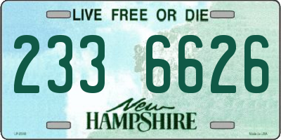 NH license plate 2336626