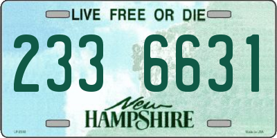 NH license plate 2336631