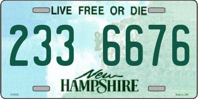 NH license plate 2336676