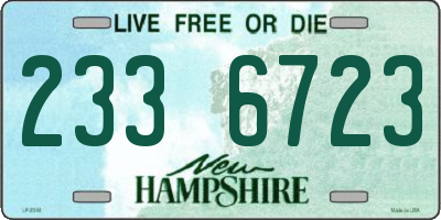 NH license plate 2336723