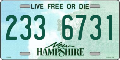 NH license plate 2336731