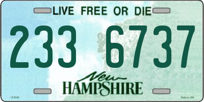 NH license plate 2336737