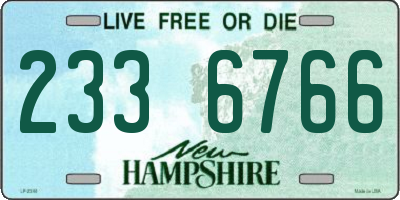 NH license plate 2336766