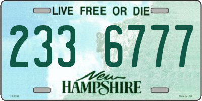NH license plate 2336777