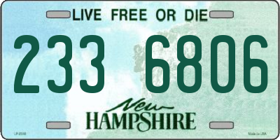 NH license plate 2336806