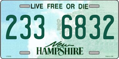 NH license plate 2336832