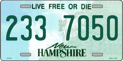 NH license plate 2337050
