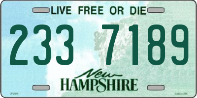 NH license plate 2337189