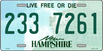 NH license plate 2337261