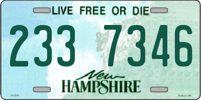 NH license plate 2337346