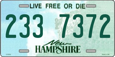 NH license plate 2337372