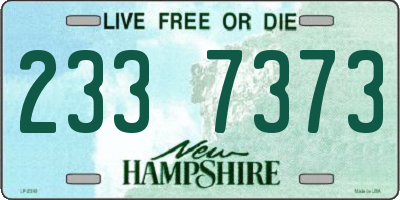NH license plate 2337373