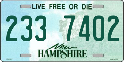 NH license plate 2337402