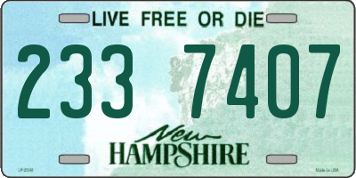 NH license plate 2337407