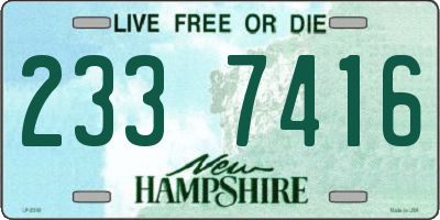 NH license plate 2337416