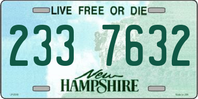 NH license plate 2337632