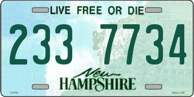 NH license plate 2337734