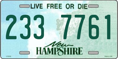 NH license plate 2337761