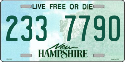 NH license plate 2337790